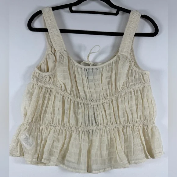 Future Collective Women's Gathered Corset Top - Cream - M - Picture 8 of 10